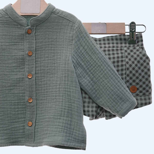 Conjunto Camisa y Short Verde