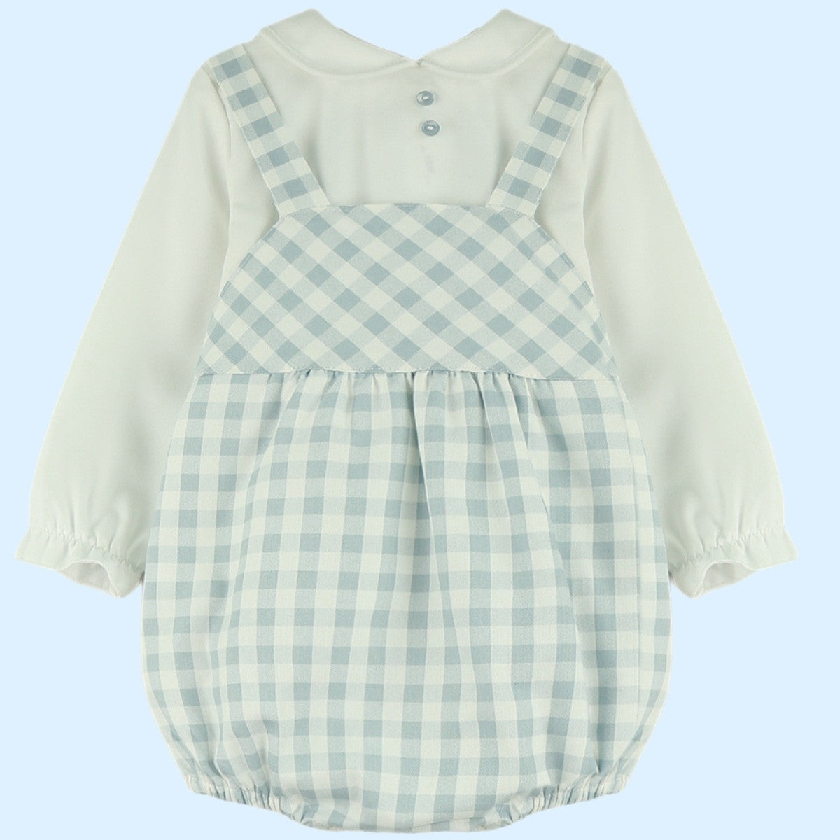 Peto Vichy Celeste Con Camisa