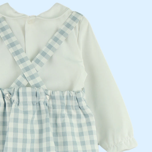 Peto Vichy Celeste Con Camisa