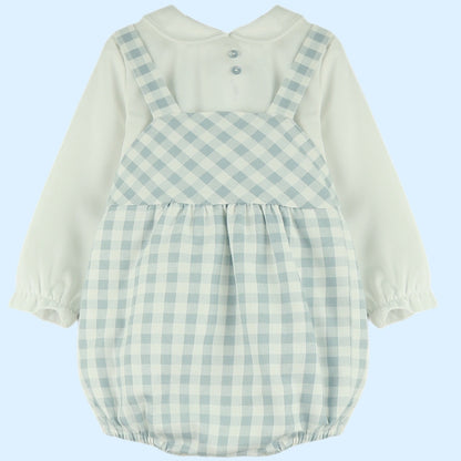 Peto Vichy Celeste Con Camisa