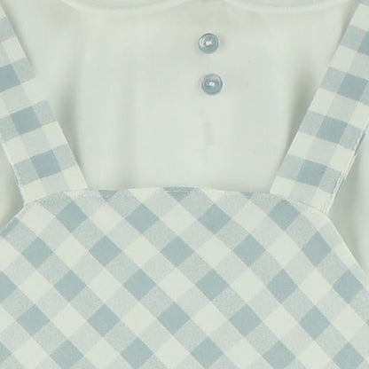 Peto Vichy Celeste Con Camisa