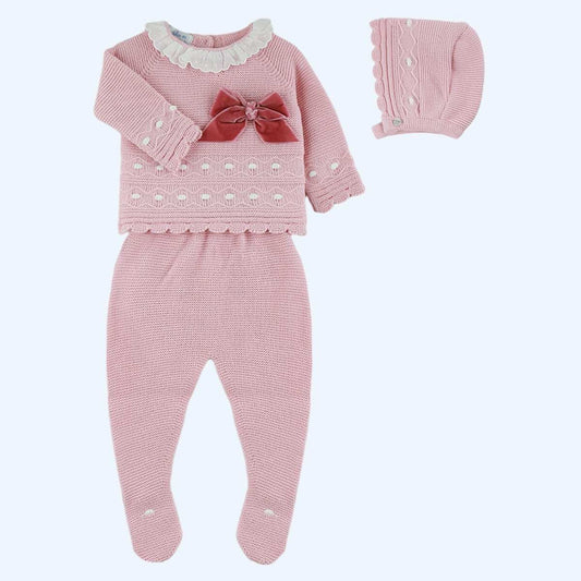 Conjunto de Punto Rosa 3 Pz