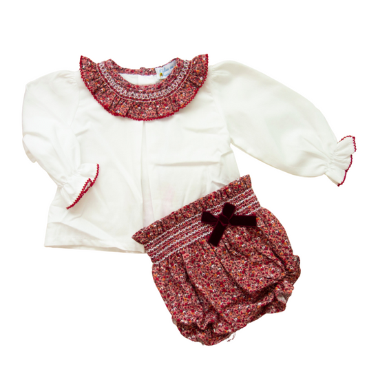 Conjunto de Braguita Rojo